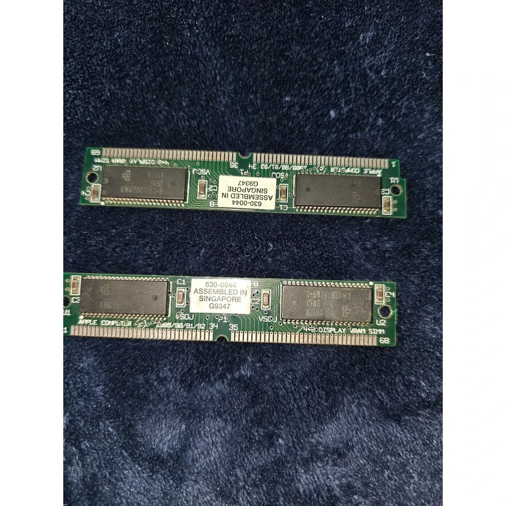 Apple 630-0044 Vintage VRAM SIMM 68-Pin Display Memory Macintosh 2-Pack G9347
